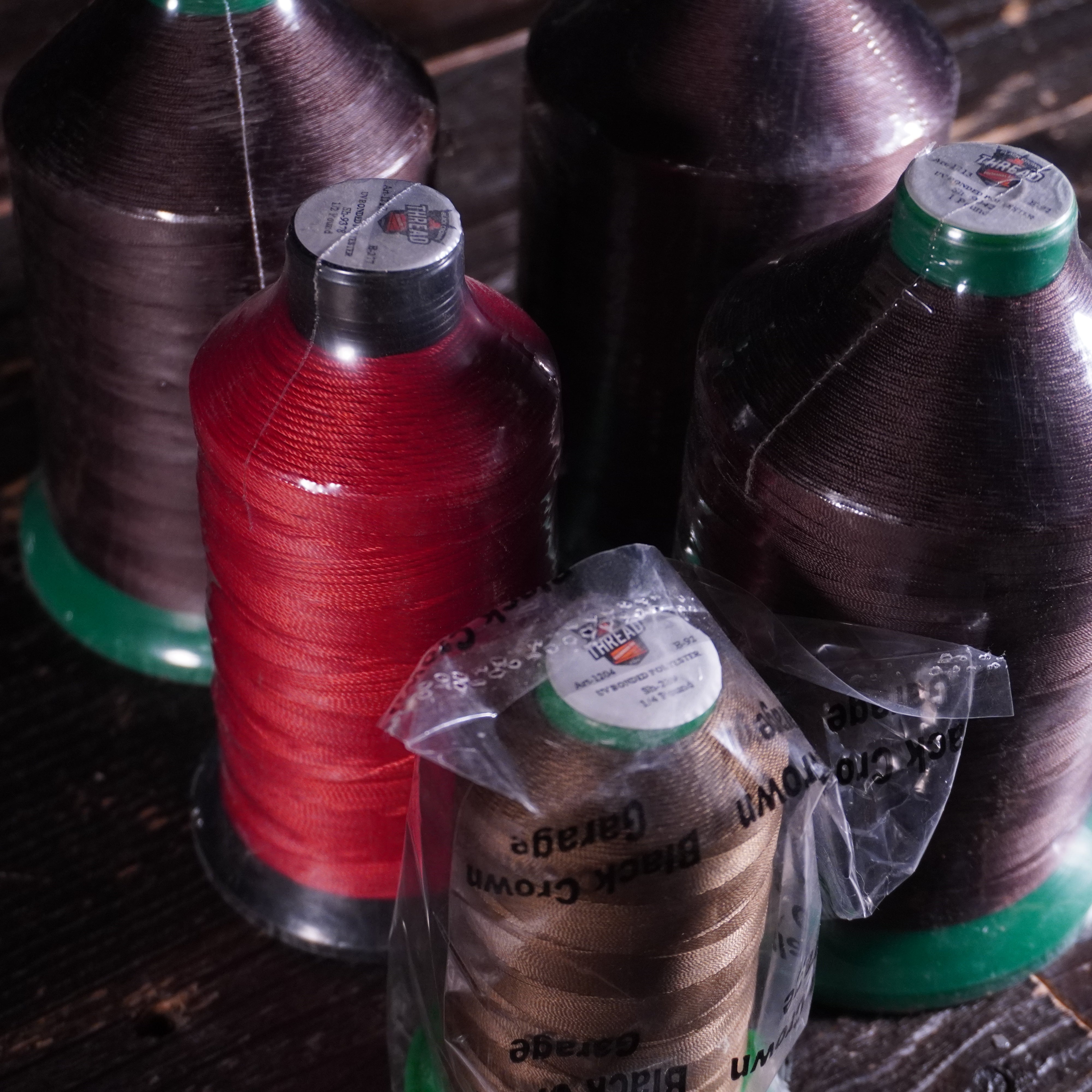 Misc. Black Crown Thread Spools