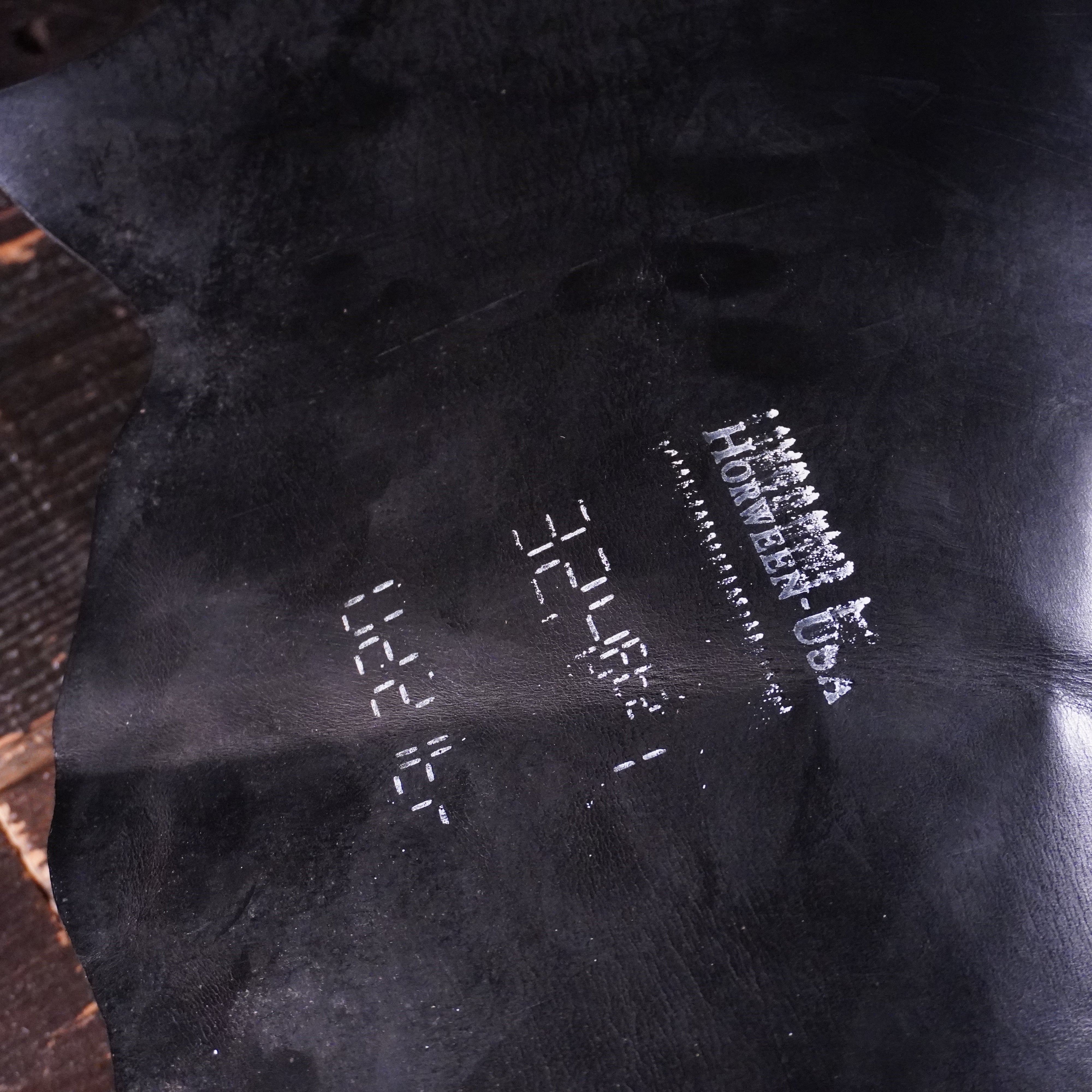 Horween - Double Waxed Black Horse Front Nº.7