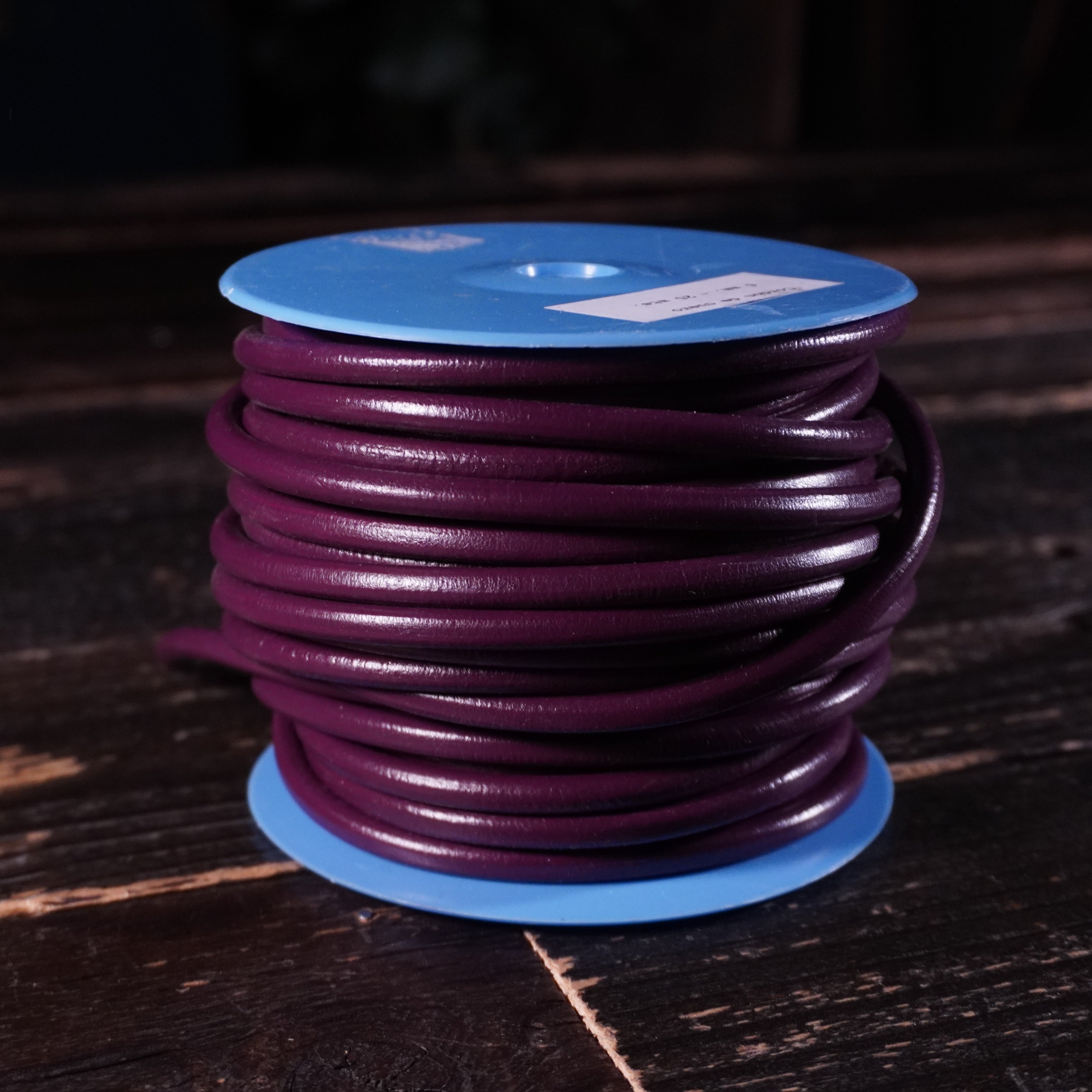 Gabarro Round Leather Cord - Purple Nº.20